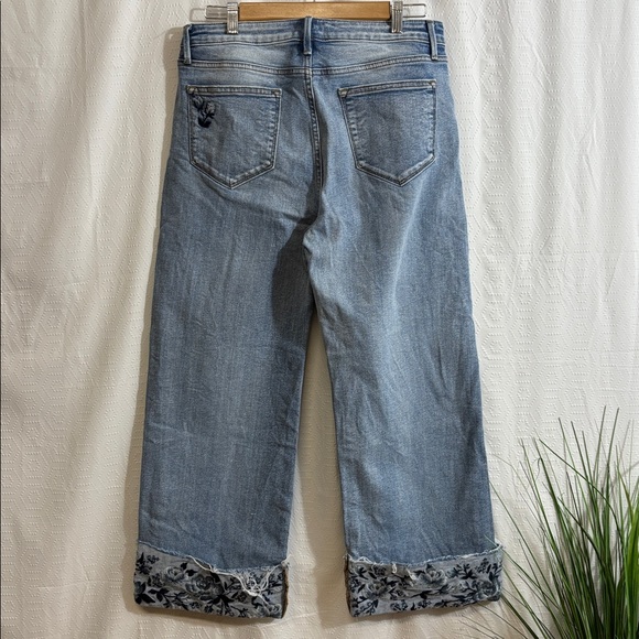Driftwood Women's Pants Sz 29 Jeans Charlee Embroidered Cuff - Picture 8 of 9